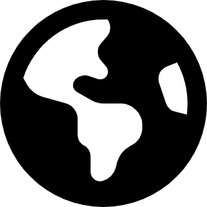 Earth Americas Icon from Font Awesome Solid Set