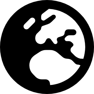 Earth Europe Icon from Font Awesome Solid Set