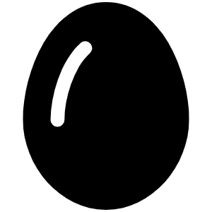 Egg Icon from Font Awesome Solid Set