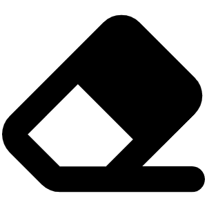 Eraser Icon from Font Awesome Solid Set