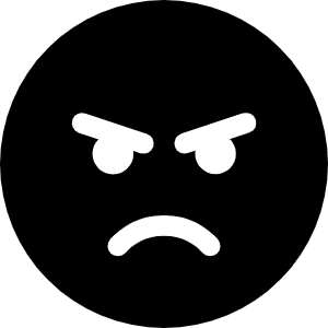 Face Angry Icon from Font Awesome Solid Set | Free Download as SVG Vector and Transparent PNG | Streamline icons