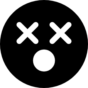 Face Dizzy Icon from Font Awesome Solid Set