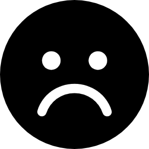 Face Frown Icon from Font Awesome Solid Set