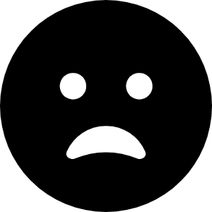 Face Frown Open Icon from Font Awesome Solid Set