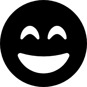 Face Grin Beam Icon from Font Awesome Solid Set