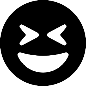 Face Grin Squint Icon from Font Awesome Solid Set