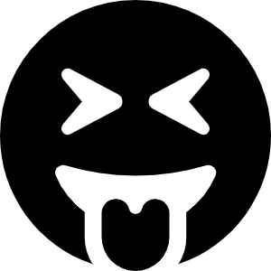 Face Grin Tongue Squint Icon from Font Awesome Solid Set