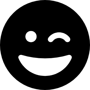 Face Grin Wink Icon from Font Awesome Solid Set
