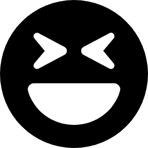 Face Laugh Squint Icon from Font Awesome Solid Set