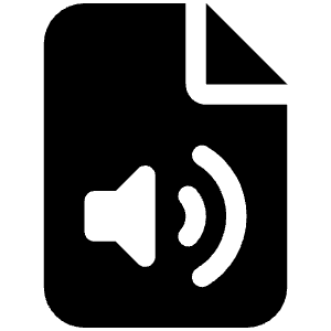 File Audio Icon from Font Awesome Solid Set