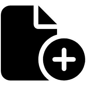 File Circle Plus Icon from Font Awesome Solid Set