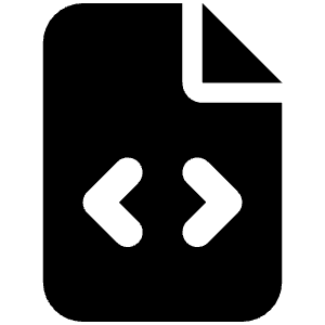 File Code Icon from Font Awesome Solid Set