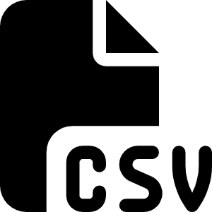 File Csv Icon from Font Awesome Solid Set