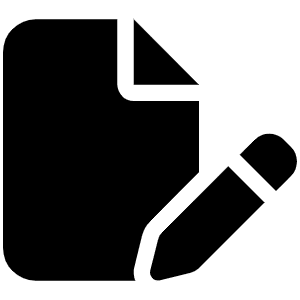 File Pen Icon from Font Awesome Solid Set