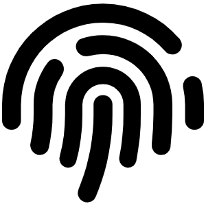 Fingerprint Icon from Font Awesome Solid Set