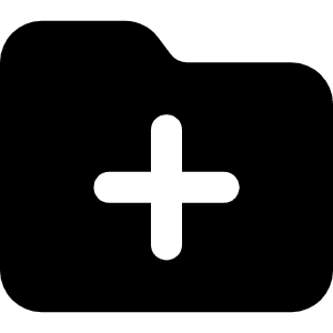 Folder Plus Icon from Font Awesome Solid Set