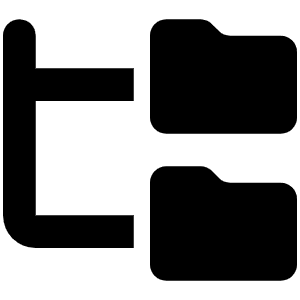 Folder Tree Icon from Font Awesome Solid Set