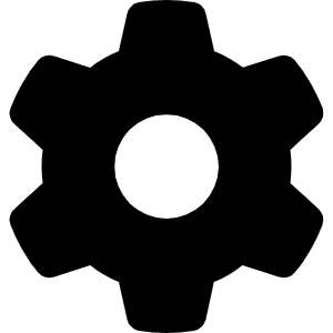 Gear Icon from Font Awesome Solid Set