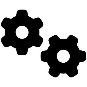 Gears Icon from Font Awesome Solid Set