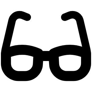 Glasses Icon from Font Awesome Solid Set