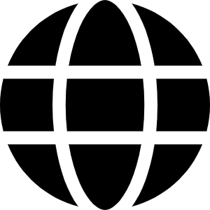Globe Icon from Font Awesome Solid Set