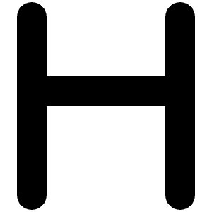 H Icon from Font Awesome Solid Set