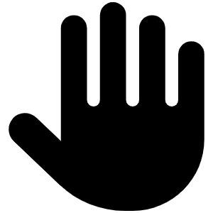 Hand Icon from Font Awesome Solid Set