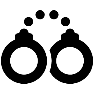 Handcuffs Icon from Font Awesome Solid Set