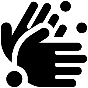 Hands Bubbles Icon from Font Awesome Solid Set