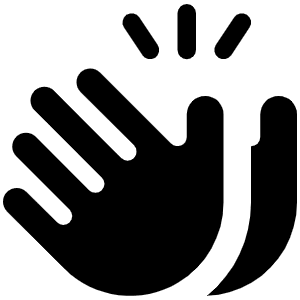 Hands Clapping Icon from Font Awesome Solid Set