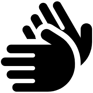 Hands Icon from Font Awesome Solid Set