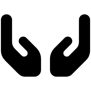 Hands Holding Icon from Font Awesome Solid Set
