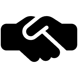 Handshake Simple Icon from Font Awesome Solid Set