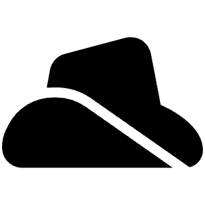 Hat Cowboy Side Icon from Font Awesome Solid Set