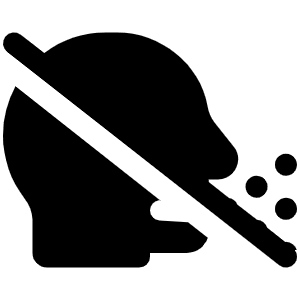 Head Side Cough Slash Icon from Font Awesome Solid Set