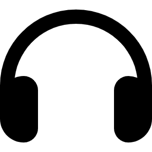 Headphones Icon from Font Awesome Solid Set