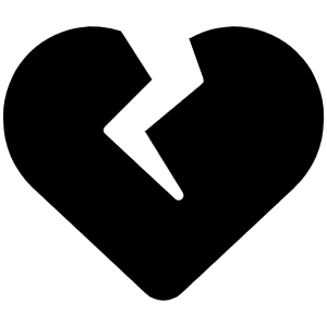 Heart Crack Icon from Font Awesome Solid Set