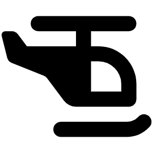 Helicopter Icon from Font Awesome Solid Set