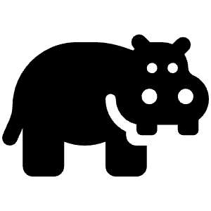 Hippo Icon from Font Awesome Solid Set