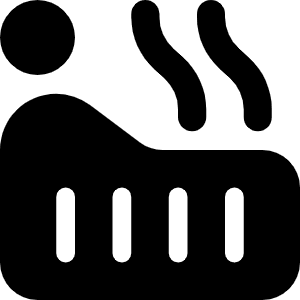 Hot Tub Person Icon from Font Awesome Solid Set