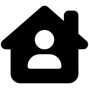 House Chimney User Icon from Font Awesome Solid Set