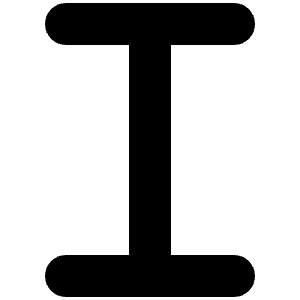I Icon from Font Awesome Solid Set