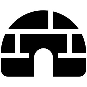 Igloo Icon from Font Awesome Solid Set