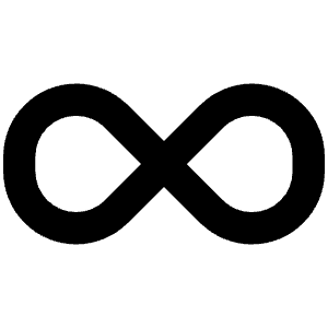 Infinity Icon from Font Awesome Solid Set