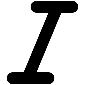 Italic Icon from Font Awesome Solid Set