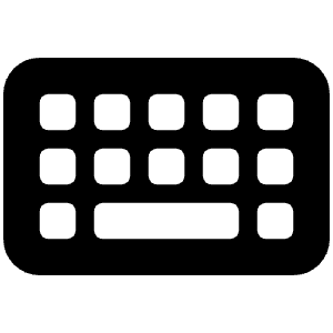 Keyboard Icon from Font Awesome Solid Set