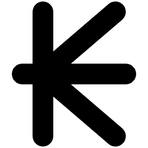Kip Sign Icon from Font Awesome Solid Set