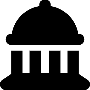 Landmark Dome Icon from Font Awesome Solid Set