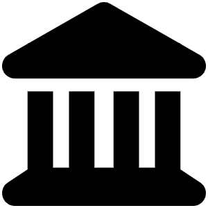 Landmark Icon from Font Awesome Solid Set