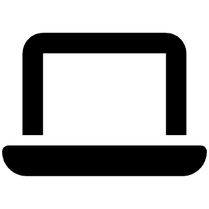 Laptop Icon from Font Awesome Solid Set
